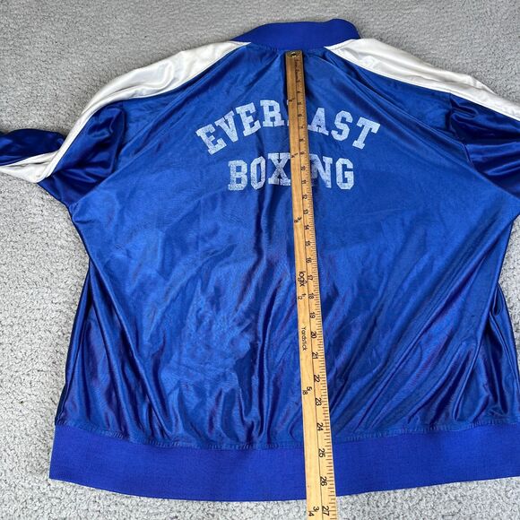 Everlast Boxing Track Jacket Mens Large Blue Full Zip Long Sleeve Pockets Y2K - Picture 13 of 15